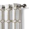 Threadmade Home Kaiden Geometric Room Darkening Window Curtain, Taupe - 52"W x 84"L